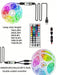 SHEIN Tira de luces LED decorativas de 1 m control por cable USB, con control remoto inteligente - Quierox - Tienda Online