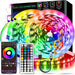 SHEIN Tira de luces LED decorativas de 1 m control por cable USB, con control remoto inteligente - Quierox - Tienda Online