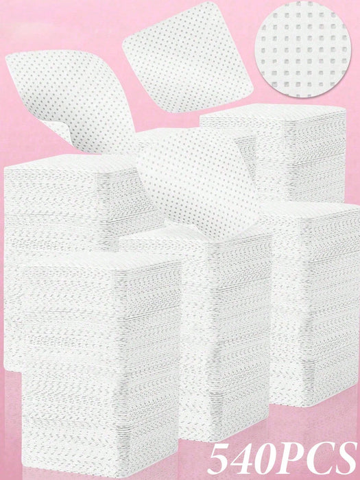 SHEIN Toallitas quitaesmalte sin pelusa - Resistentes a la acetona 540pcs - Quierox - Tienda Online