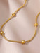 Shein Tobilleras de acero inoxidable con cuentas de perlas falsas para mujeres - Quierox - Tienda Online