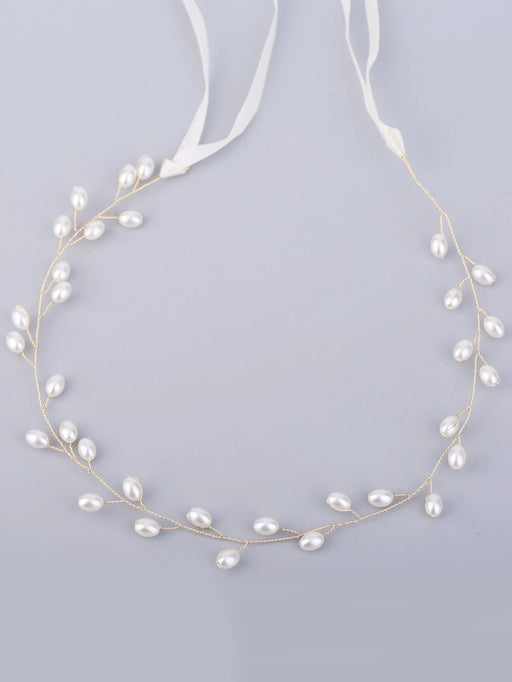 SHEIN Tocado elegante de boda con adornos de perlas sintéticas - Quierox - Tienda Online