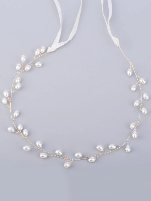 SHEIN Tocado elegante de boda con adornos de perlas sintéticas - Quierox - Tienda Online