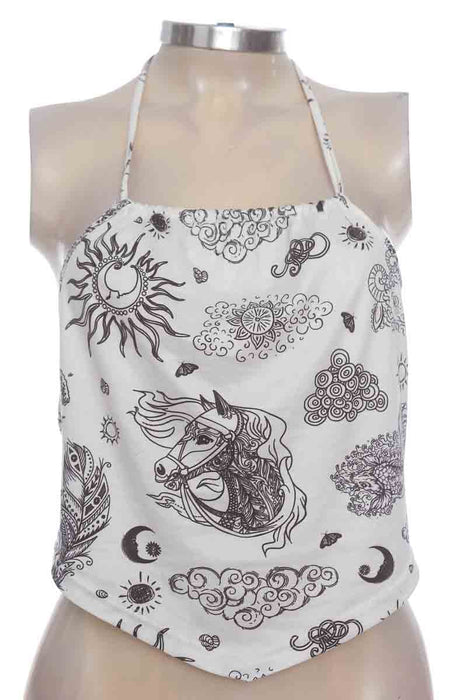 SHEIN Top / Camiseta color Blanco - Quierox - Tienda Online