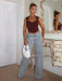 SHEIN Top corsé estilo bustier Glamine Charm Lady-Like con cuello y tirantes - Quierox - Tienda Online