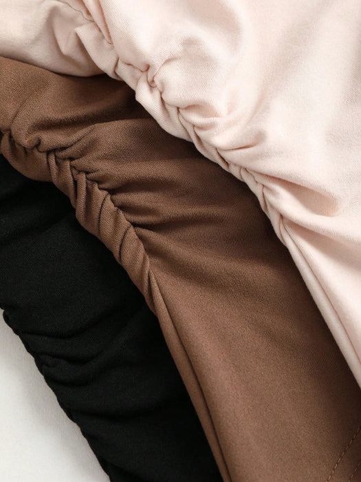 SHEIN Top corto asimétrico con pliegues y fruncido Sweetra Y2K Sexy Twist - Quierox - Tienda Online