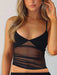 SHEIN Top corto casual de mujer de verano, de malla plisada - Quierox - Tienda Online
