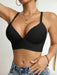 Shein Top tipo bralette de tela negro informal sin espalda para mujer - Quierox - Tienda Online