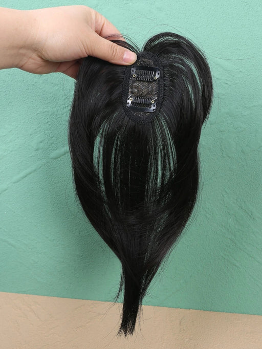 Shein Topper de pelo sintético recto corto natural con flequillo - Quierox - Tienda Online