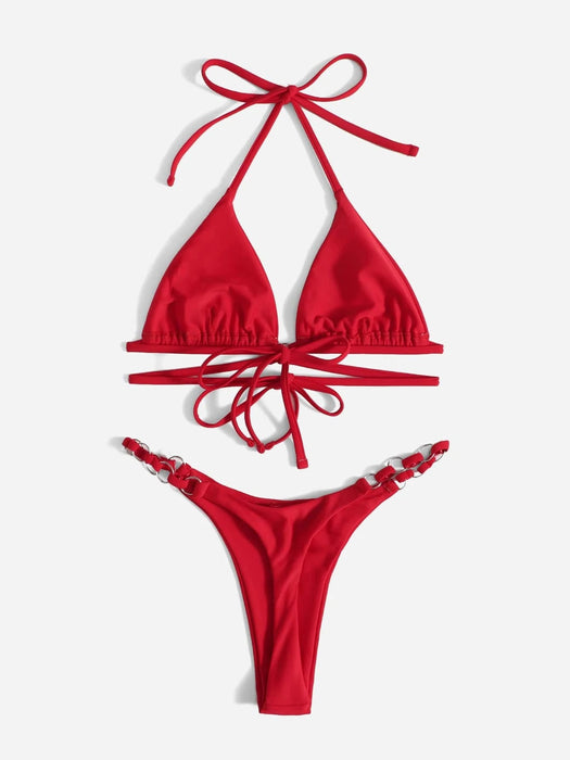 Traje Braga Bikini Shein SheIn Women's Cut Out Bikini Set Traje De