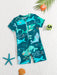 Shein Traje de baño de una pieza para bebé niño, con estampado de dibujos animados - Quierox - Tienda Online