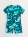 Shein Traje de baño de una pieza para bebé niño, con estampado de dibujos animados - Quierox - Tienda Online