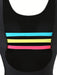 SHEIN Traje de baño de una pieza, sencillo, a la moda, informal, sin espalda, para playa. - Quierox - Tienda Online