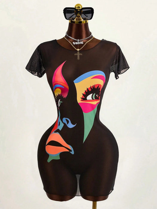 SHEIN Traje de baño estampado para mujer Zestiva Verano - Quierox - Tienda Online