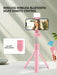 Shein Trípode con Bluetooth para selfies, luz de relleno y control remoto para transmisión en vivo y fotografía - Quierox - Tienda Online