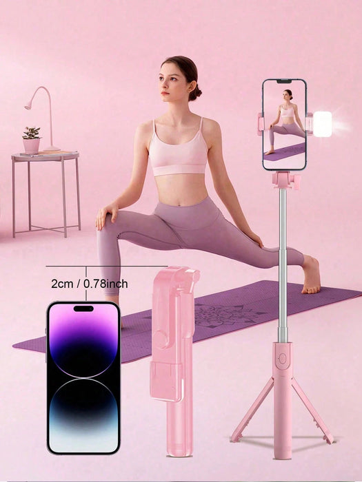 Shein Trípode con Bluetooth para selfies, luz de relleno y control remoto para transmisión en vivo y fotografía - Quierox - Tienda Online