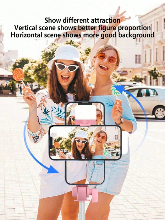 Shein Trípode con Bluetooth para selfies, luz de relleno y control remoto para transmisión en vivo y fotografía - Quierox - Tienda Online