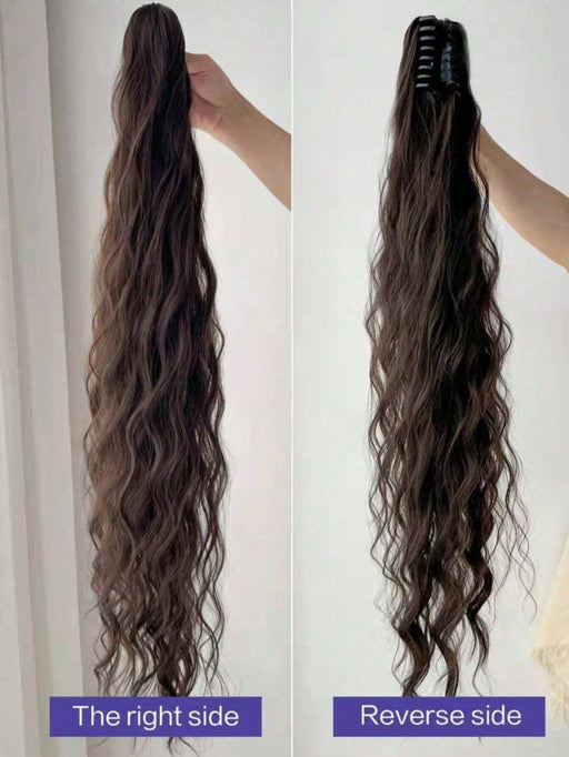 SHEIN TRIXY 1 pieza Garra Clip Extensión de cabello de cola de caballo rizada - Quierox - Tienda Online