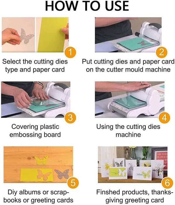 Shein Troqueles de corte de metal de mariposa y flor, moldes de plantilla para álbumes de recortes - Quierox - Tienda Online