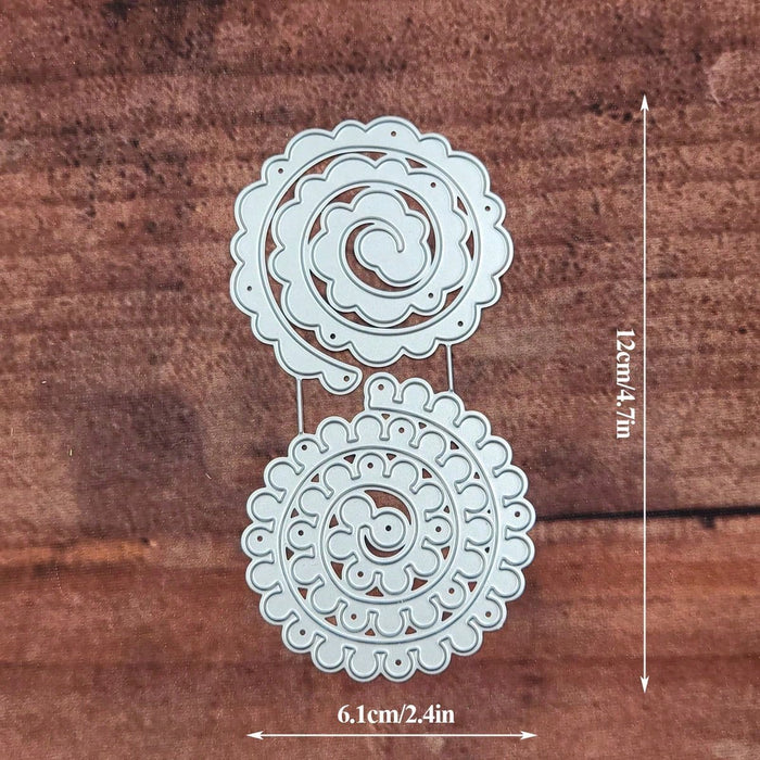 SHEIN Troqueles De Metal Con Flores En Espiral Para Hacer Tarjetas - Quierox - Tienda Online