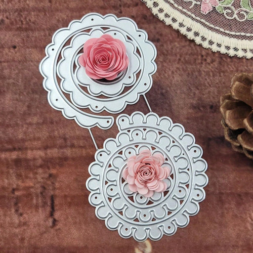 SHEIN Troqueles De Metal Con Flores En Espiral Para Hacer Tarjetas - Quierox - Tienda Online