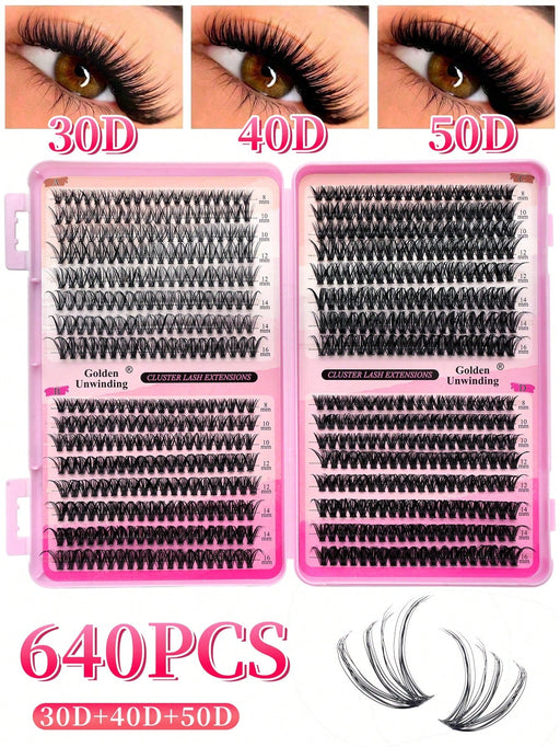 Shein Un kit de extensión de pestañas de 640 piezas (30D - 40D - 50D) - Quierox - Tienda Online