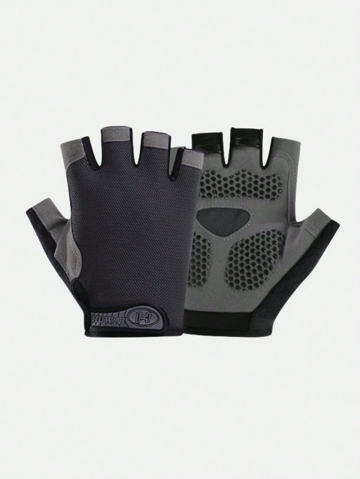 Shein Un par de guantes negros de mujer de media palma para el gimnasio - Quierox - Tienda Online