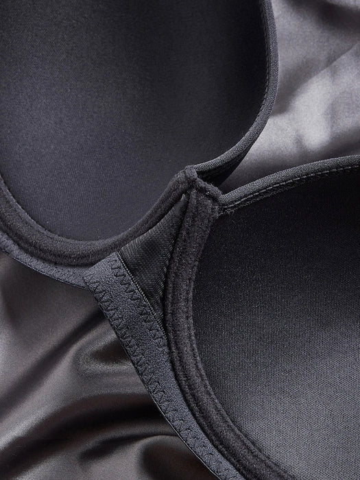 Shein Underwear Conjunto de 3 sujetadores de copa suave de microfibra con copa completa y push up - Quierox - Tienda Online