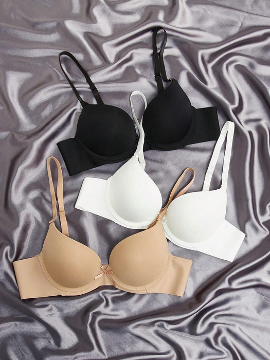 Shein Underwear&Sleepwear Conjunto básico de sujetadores con - Main Image