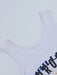 SHEIN Unity Camiseta sin mangas ajustada para mujer con estampado de letras - Quierox - Tienda Online