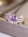 SHEIN Vanel A espléndido anillo de cuatro puntas Set redondo rosado zirconia - Quierox - Tienda Online