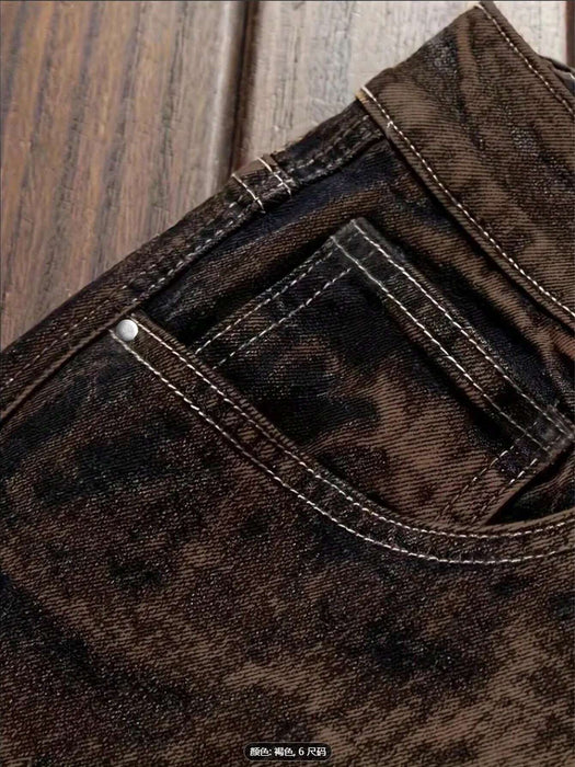 Shein Vaqueros cargo desgastados con efecto tie - dye para hombre - Quierox - Tienda Online