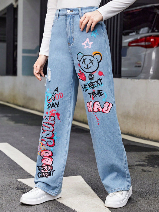 Shein Jeans Shein Close To Me Pantalon Denim Pierna Ancha Color