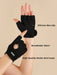 Shein VBOSI 1 par Guantes deportivos transpirables ajustables de medio dedo para levantamiento de pesas - Quierox - Tienda Online
