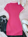 SHEIN Vestido ajustado de punto acanalado con botones - Quierox - Tienda Online
