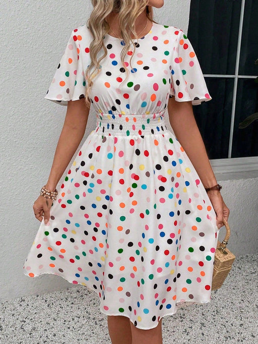 SHEIN Vestido casual de mujer con estampado de lunares - Quierox - Tienda Online