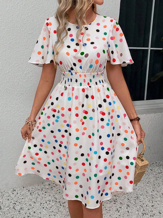 SHEIN Vestido casual de mujer con estampado de lunares - Quierox - Tienda Online