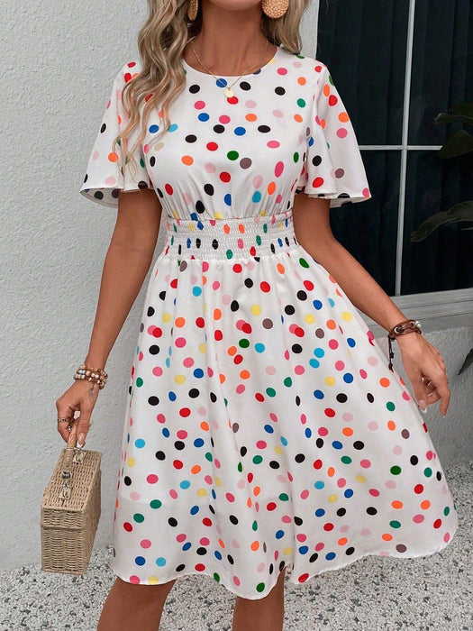 SHEIN Vestido casual de mujer con estampado de lunares - Quierox - Tienda Online