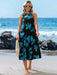 Shein Vestido casual negro de manga media con estampado floral para mujer de Sylviya - Quierox - Tienda Online