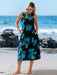 Shein Vestido casual negro de manga media con estampado floral para mujer de Sylviya - Quierox - Tienda Online