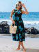 Shein Vestido casual negro de manga media con estampado floral para mujer de Sylviya - Quierox - Tienda Online