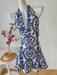 Shein Vestido corto halter sin espalda con estampado integral y estilo casual para mujer de INAWLY - Quierox - Tienda Online