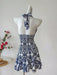 Shein Vestido corto halter sin espalda con estampado integral y estilo casual para mujer de INAWLY - Quierox - Tienda Online
