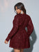 SHEIN Vestido corto Viva Relle de talla grande, elegante, informal, con cuello en V - Quierox - Tienda Online
