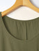 Shein Vestido de corte A hasta la rodilla, sin mangas, con bolsillos, bajo fruncido y estilo campestre - Quierox - Tienda Online