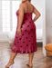 SHEIN Vestido de dormir con estampado de corazón y dobladillo con volantes para mujeres - Quierox - Tienda Online
