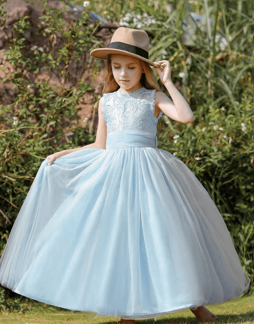 SHEIN Vestido de fiesta con espalda recortada y encaje de malla en contraste - Quierox - Tienda Online