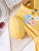 SHEIN Vestido de niña con estampado floral, con mangas abullonadas, con cinturón. - Quierox - Tienda Online