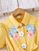 SHEIN Vestido de niña con estampado floral, con mangas abullonadas, con cinturón. - Quierox - Tienda Online