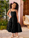 SHEIN Vestido de tirantes con lazo para niña, ideal para resort, playa, vacaciones - Quierox - Tienda Online