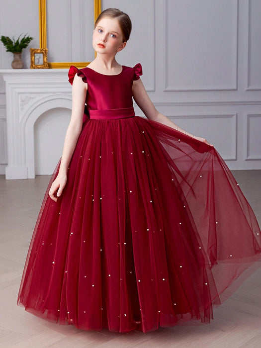 SHEIN Vestido elegante de fiesta de Navidad para niña - Quierox - Tienda Online